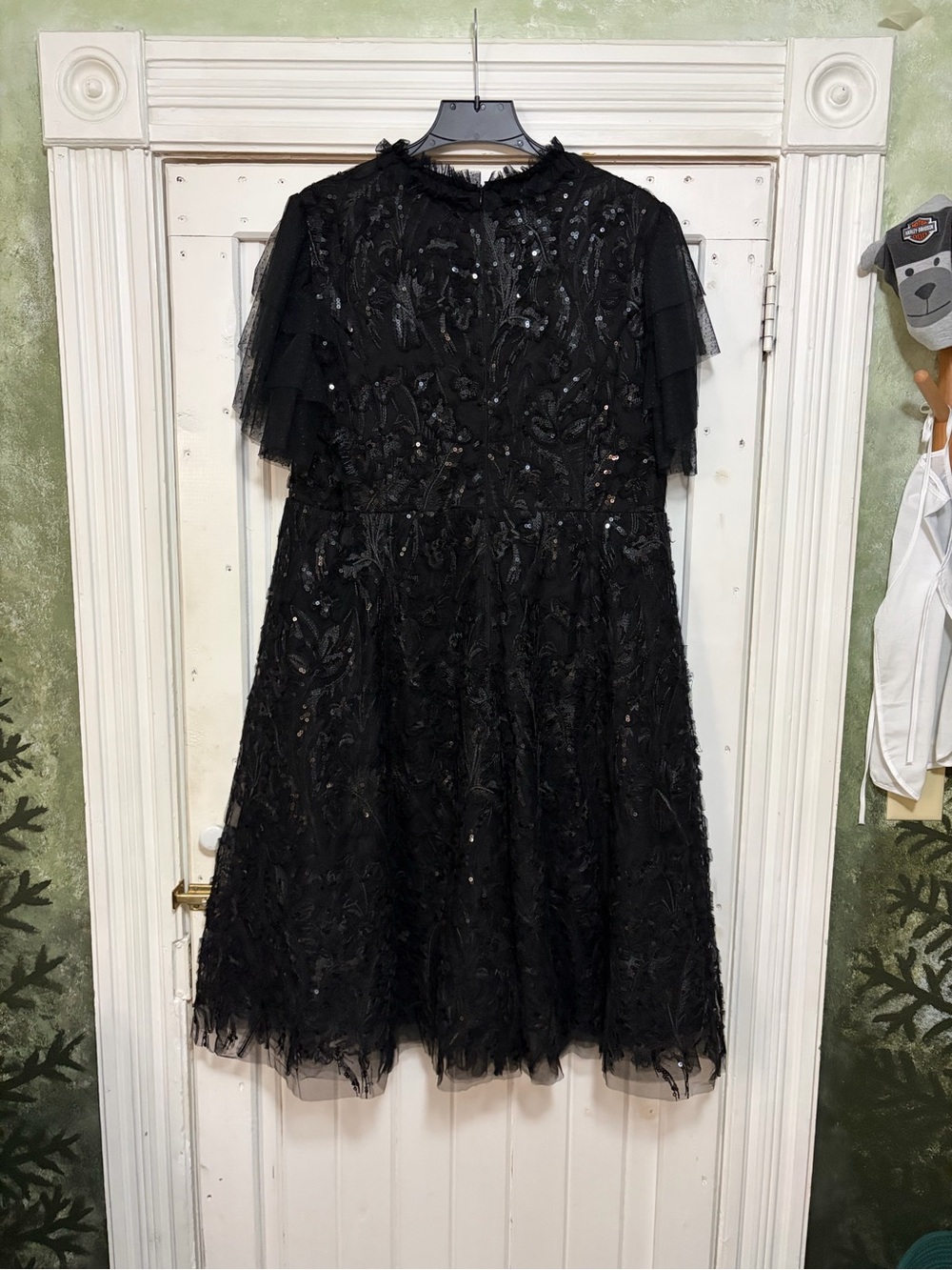 JessaKae Moonlight Black Lace and Sequin Dress